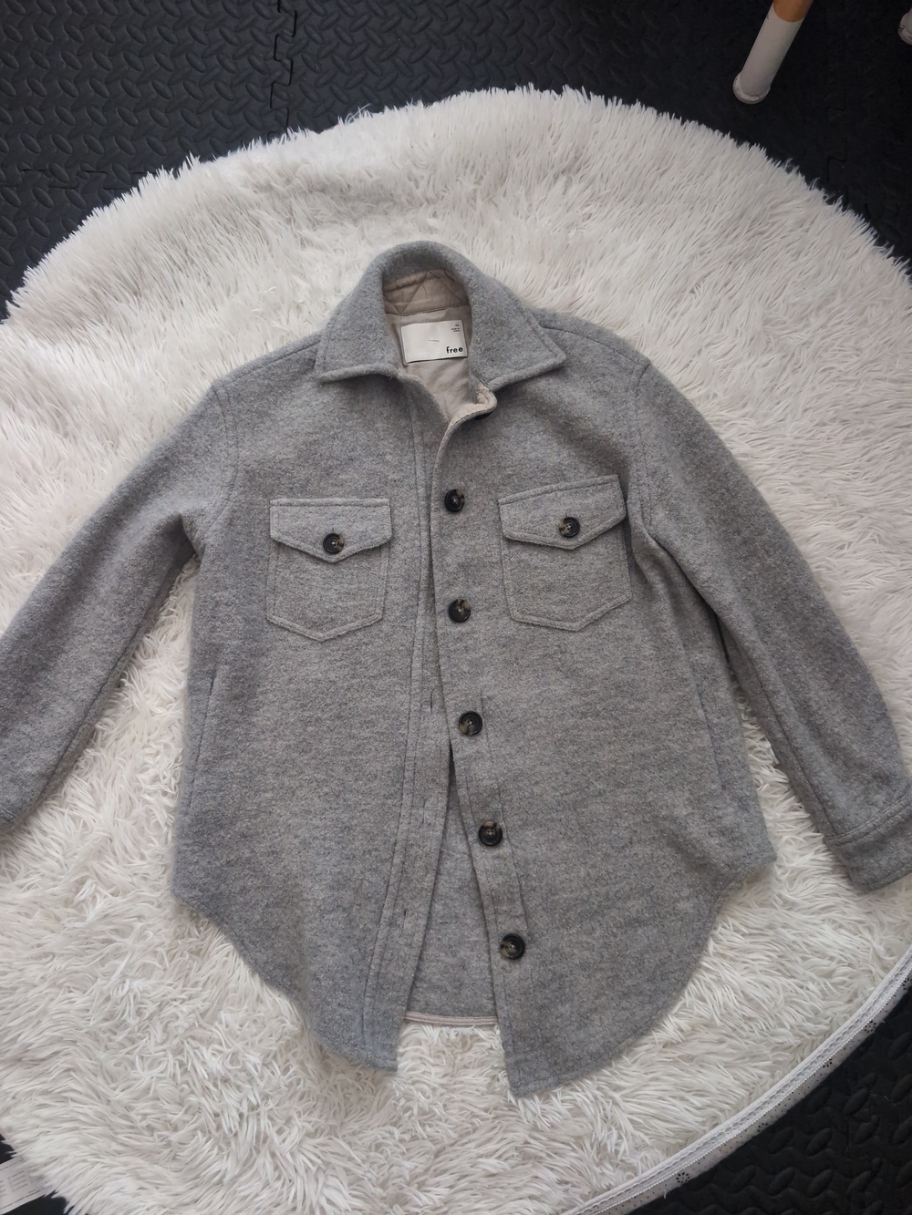 Aritzia Women's  Grey Jacket 100% Merino Wool Size XS